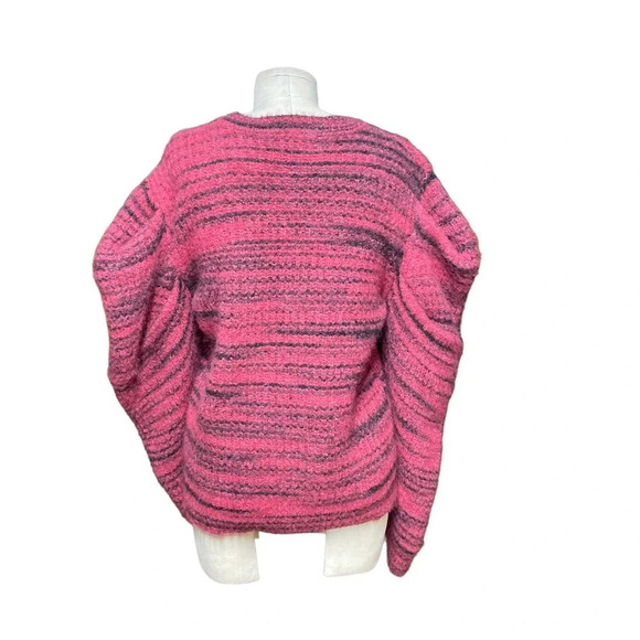 NAADAM Space-Dyed Alpaca-Blend Sweater Magenta Size Large - Picture 6 of 10